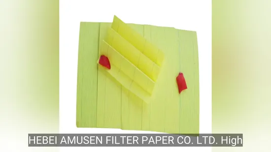 High Filter Efficiency Air Filter Media Filtration Material Automotive Filter Paper